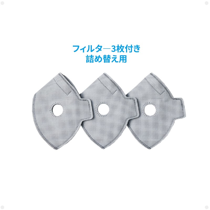 [Makrite] スポーツマスク | 不織布 立体 バルブ付き ‐ 花粉 ほこり かぜ