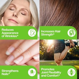 FERNES Collagen Peptides Joint Support, Bone Health, Hydrated Skin, Hair & Nail Growth for Women & Men Fitness Grass Fed Bovine Hydrolyzed Type I,III Unflavored Keto, Paleo, Gluten Free Powder Protein Dietary Supplement Colagen Healthcare Edible