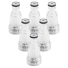 Obida Pressure Washer Transparent Plastic Water Inlet Filter Power Washer Parts Replacement for Tool Garden Hose Adapter Pressure Washer Inlet Filter(6 Pcs)