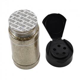 Trending Glitter Nail Art Powder - Gold & Silver Flash Colors, 80G Bottle Light Blue 10ea