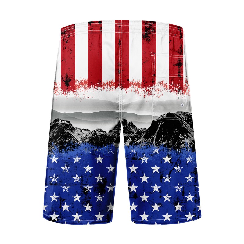 FT FENTENG Mens Swim Trunks for Men, July 4th Patriotic