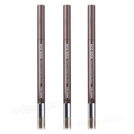 The Saem Eco Soul Pencil & Powder Dual Brow 03 Dark Gray 3 pcs. / 더샘 에.코 소울 펜슬 앤 파우더 듀얼 브로우 03 진회색 3개