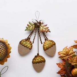 Acorn Decorations Wall Art Metal Decor, Home House Kitchen Fall Autumn and Party Decoration (Acorn)