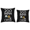 200 MPH Crew Autumn Leaf Blower Throw Pillow