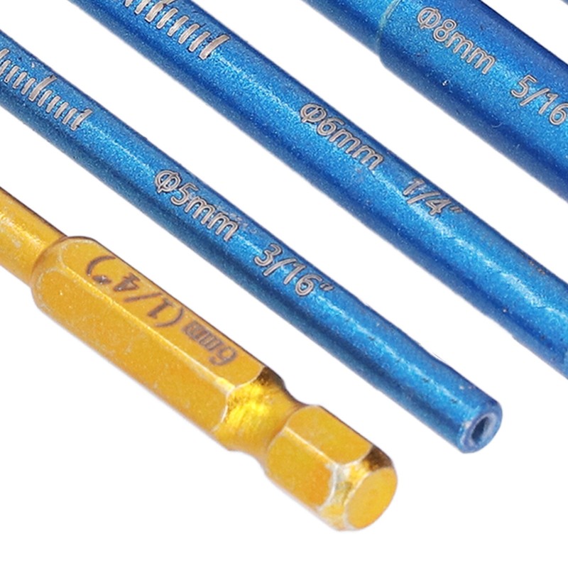 6PCS Brazed Dry Drill Bit Wear Resistant Vaccum Brazing Diamond