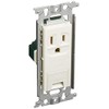 Panasonic WN1131 Flat, Ground Outlet with Embedded Ground Terminal, Pack