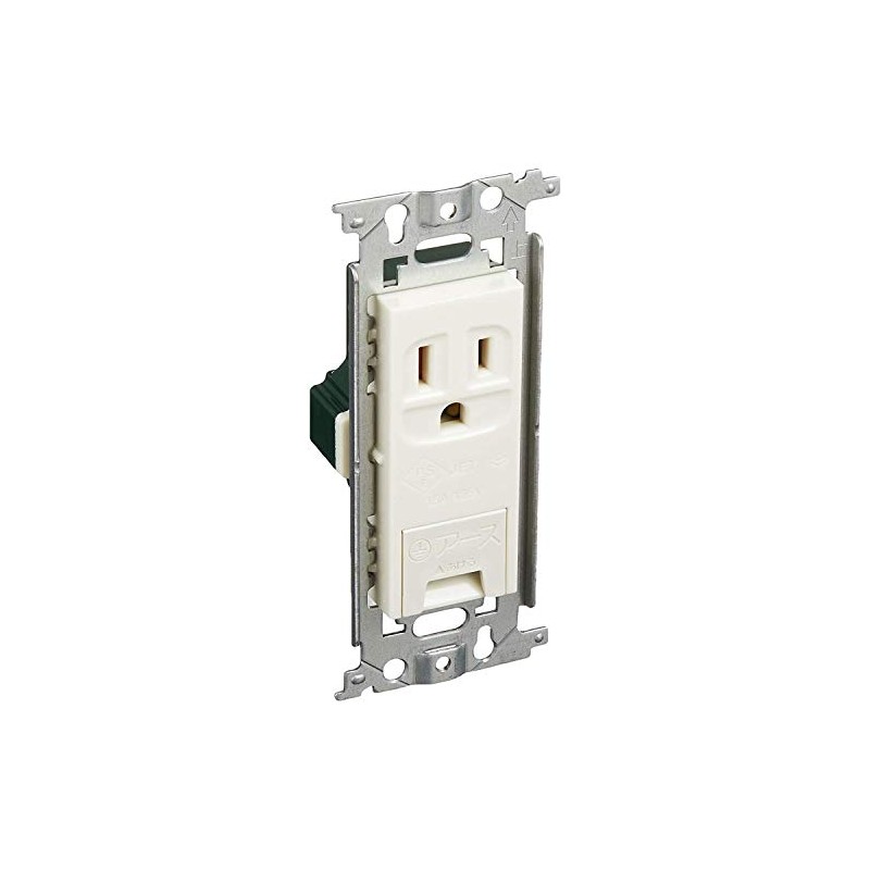 Panasonic WN1131 Flat, Ground Outlet with Embedded Ground Terminal, Pack