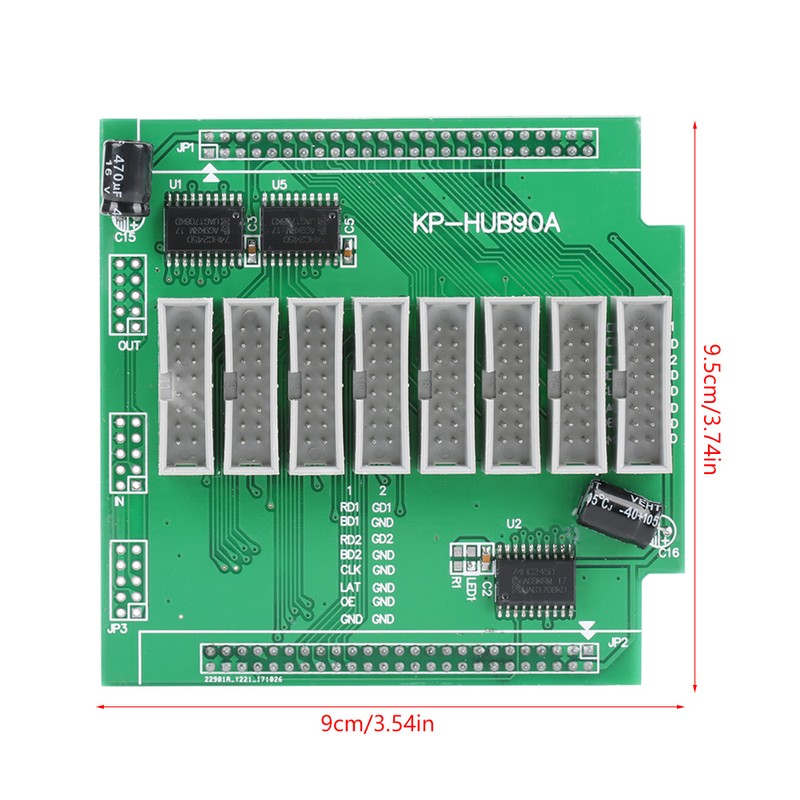 Adapter Board for LED Display Control System with 8 Output