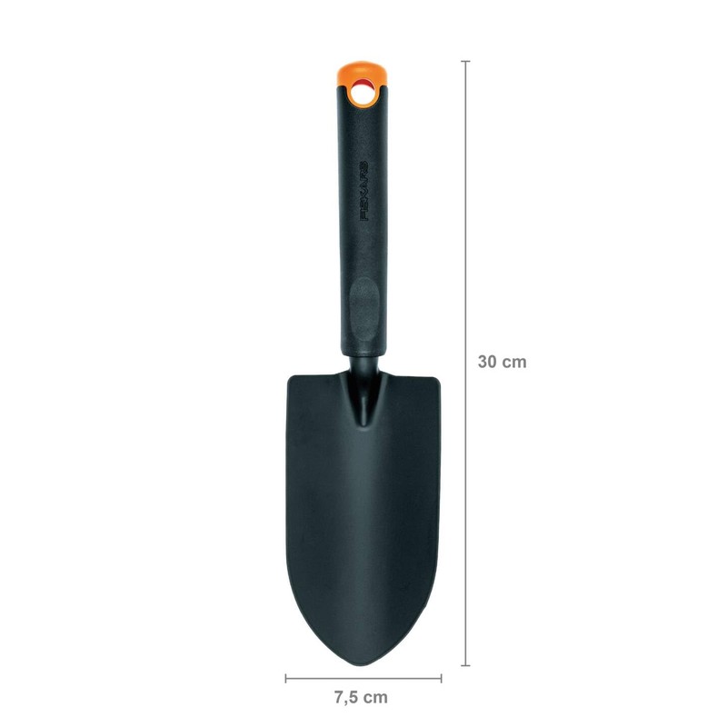 Fiskars Garden Tool Set, 3 Pieces, Flower Rake, Trowel, Trowel,