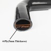 YSIL 3.5" to 4" 90 Degree Elbow Coupler Silicone Hose