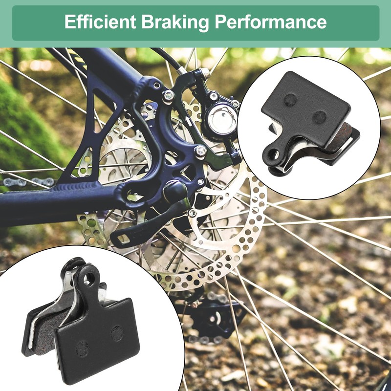 X AUTOHAUX 4 Pair Semi Metal Disc Bike Brake Pads