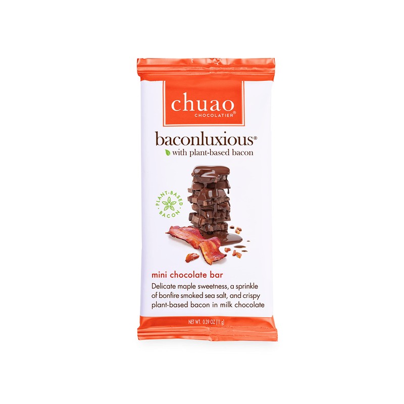 Chuao Chocolatier Baconluxious Chocolate with Plant-Based Bacon Gourmet Milk Bars