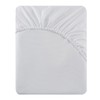 Soifox Double Fitted Sheets 40 cm Extra Deep Pocket White Bed Sheets 16 inch, Soft Microfiber Bottom Sheet for Double Bed, 135x190cm