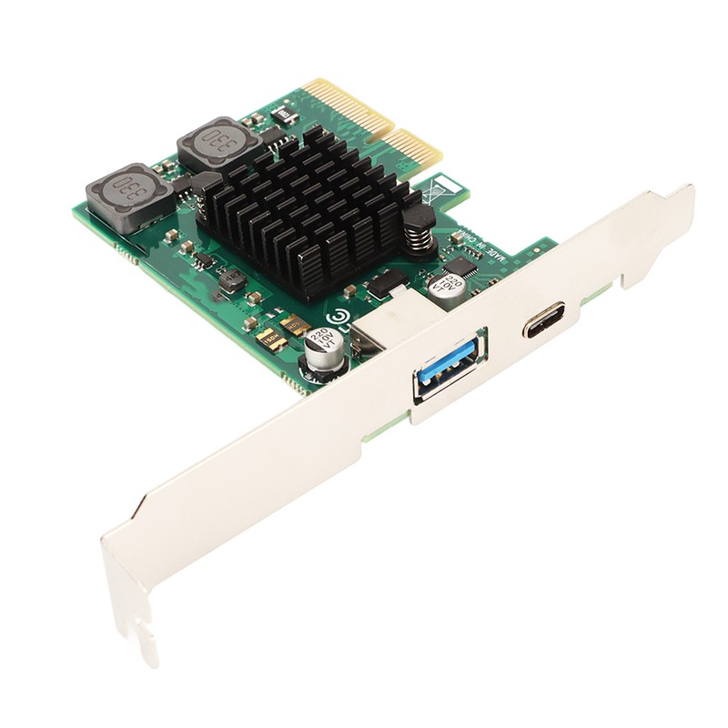 PCIE to USB 3.1 Expansion Card Self Powered 2 Ports