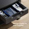 HUANUO Printer Stand with Cable Management and Storage Drawer, Printer