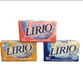 Lirio Laundry Bar Soap 400 gm - Single Bar for Effective Cleaning Power - Color: Lirio Pink - 400g