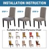 Smarcute Dining Chair Covers Stretch Removable Washable Chair Covers Chair