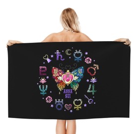 Sailor Moon Bath Towel, Microfiber, Fast Absorbent, Quick Drying, Durable, Popular, Inexpensive, Fluffy, Texture, Large Size, Instant Absorption, Antibacterial, Deodorizing, Big Face Towel, For Home