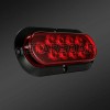 2Pcs 12V LED Truck Trailer Stop/Turn/Tail Brake Lights 6" Oval