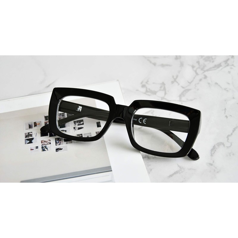 Eyekepper Pack of 4 Stylish Glasses for Women - Black