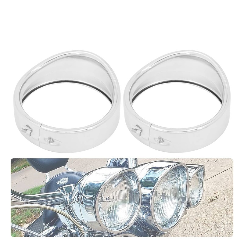 motosikleta 4.5 inch Fog Light Trim Rings Visor Style Auxiliary