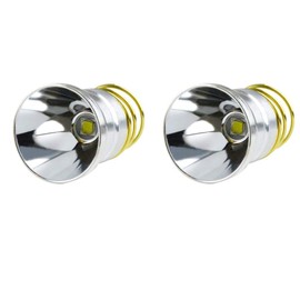 2 Pack XM-L2 1200 Lumens 1 Mode P60 Led Drop In Design Replacement Bulb for Surefire Hugsby 6P 9P G3 S3 D2 C2 G2 Z2