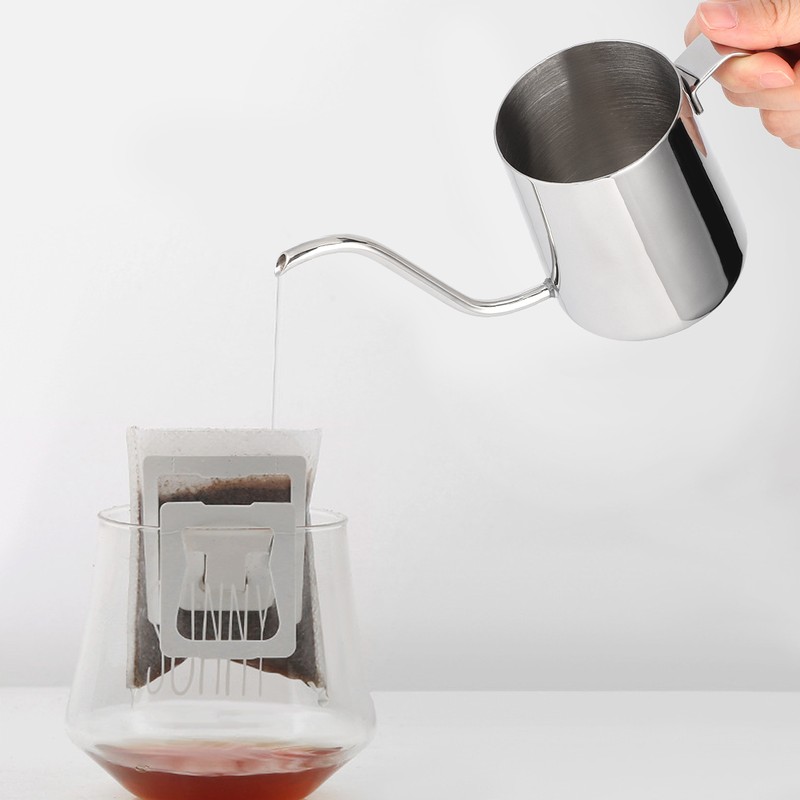 250ml Stainless Steel Coffee Pot Long Spout Kettle with Handle