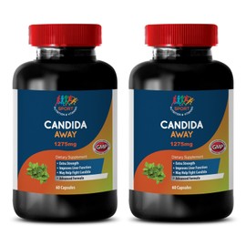 Sport Nutrition & Vitamins CANDIDA AWAY COMPLEX - 2 Bottles, 120 Caps - Advanced Gut Support
