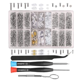 Eyeglass Repair Kit | Eyeglass Accessories Screwdriver Kit | Precision-Manufactured Repairing Tool for Sunglasses, Half-Frame Glasses, Rimless Glasses, Frame Glasses