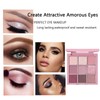 Pink Eyeshadow Palette,Make-Up Palettes,9 Colour Glitter Matte Eye Shadow Pallets,Shimmer