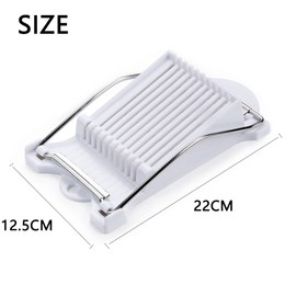 FIBOUND Luncheon Meat Slicing Tool, Ham Slicing Tool, Egg Slicer, Egg Cutter, Egg Cutter, Egg Cutter, Egg Cutter, Egg Slicer, Egg Cut, Soft Fruit, Can Be Cut into 10 Slices (White)