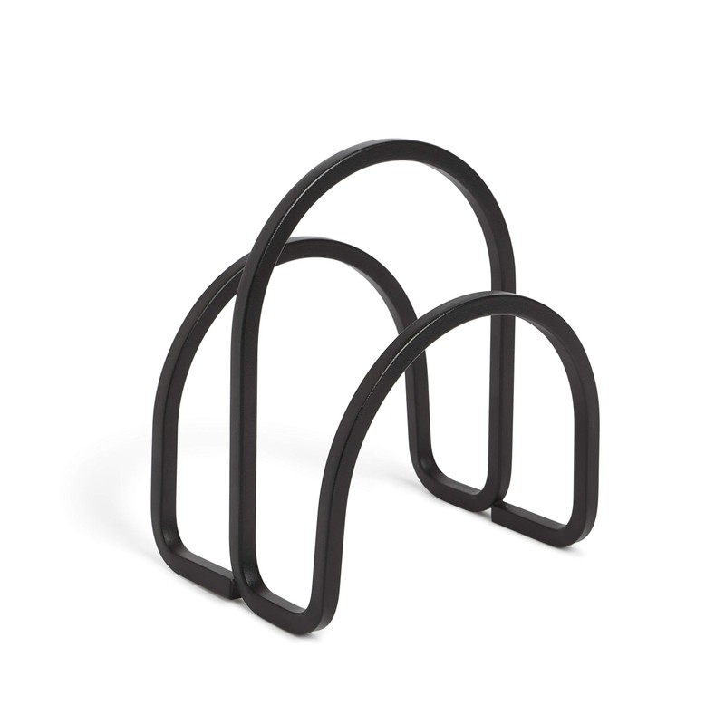 Umbra 1005748-040 Squire Napkin Holder, Stainless Steel, Black