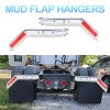 30" Mud Flap Hanger for Semi Trucks 45 Degree Angled