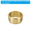 PATIKIL 16mm Tube OD Brass Compression Sleeves Ferrules 10 Pack