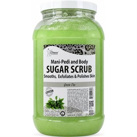 Spa Redi – Exfoliante, hidratante y nutritivo, impregnado con aceites naturales y vitamina E para una piel suave y brillante, 128 onzas galón