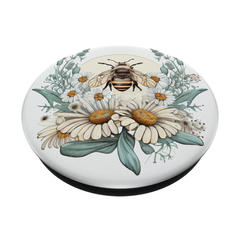 PopSocket PopGrip Bee Honey Bee Daisy with Interchangeable