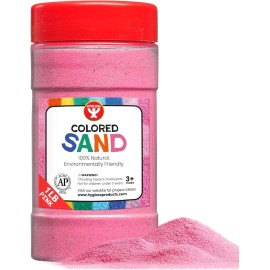 Hygloss Colored Play Sand - Assorted Colors Craft Art Bucket, Pink, 1 lb