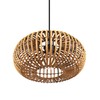 GLOBE Electric x Novogratz 61063 1-Light Pendant Light Fixture, Rattan