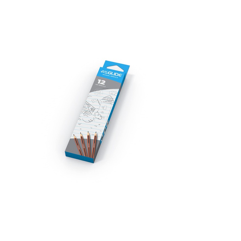 Eziglide HB Pencils, 12 Pack of Hexagonal Graphite Pencils, Break