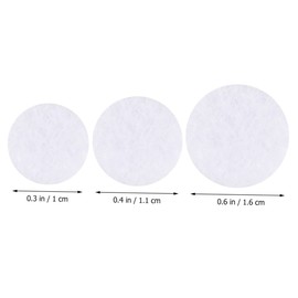 Baluue 2pack Round Cotton Filters Cotton Pads for Facial Vacuum Systems Ultra-fine Filtering Material for Home Use Safe and Air