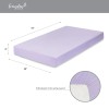 Everyday Kids 2-Pack Fitted Crib Sheets - White/Lavender