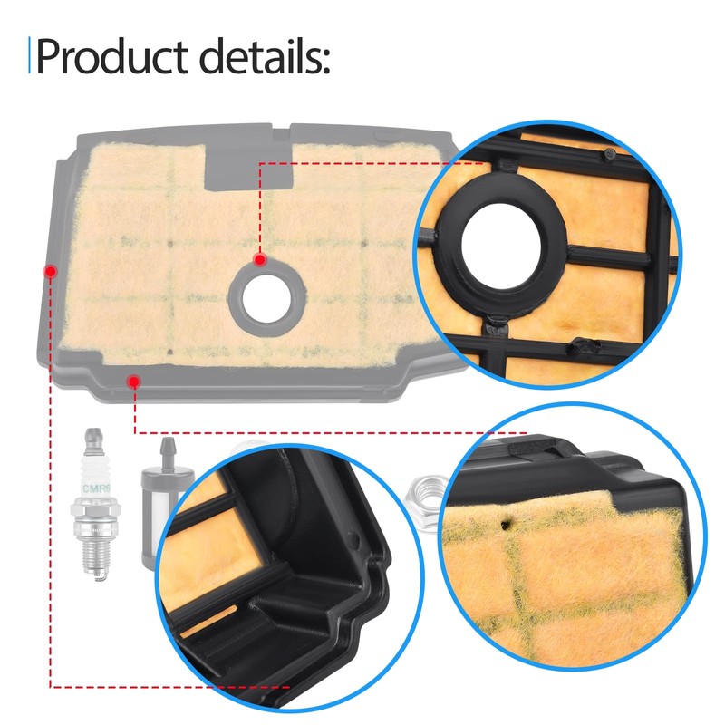Air Filter Tune Up Kit Compatible with Stihl MS193T MS193TC