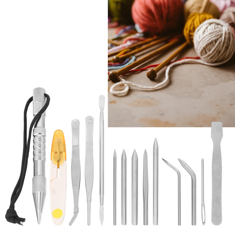 14Pcs/Set Paracord Needles Knitting Tool Paracord Stitching Needles Set Bracelets