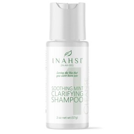 Inahsi Soothing Mint Clarifying Shampoo | Hair Shampoo for Men, Women, or Kids with Curly Hair | Hair Products for Naturally Curly Hair 2 oz | Made in the USA