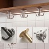 MUCOHO 4 Pack Rotatable Hook, Heavy Duty 3-Prong Ceiling Coat