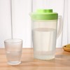 Yardwe 2Pcs Plastic Pitcher with Lid, Mix Drinks Water Jug