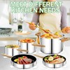 Stainless Steel Cookware Set 13-Piece, Pots and Pans Set, Induction