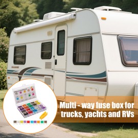 Auto Fuses Assortment Kit - 120X Assorted Fuses Automotive,Vehicle Parts, Replacement Tool, Professional Equipment for Mechanics Enthusiasts Beginners Motorcycles