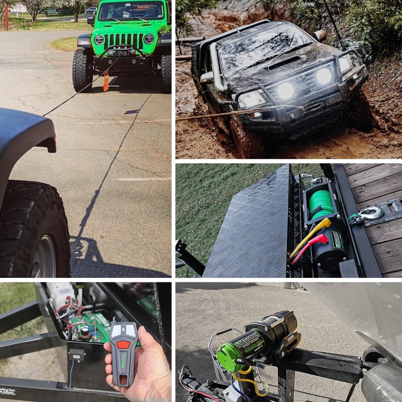 STEGODON Wireless Winch Remote Control Kit 12V Handset Switch Recovery