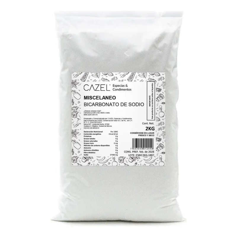 CAZEL Bicarbonato de Sodio 2 kg